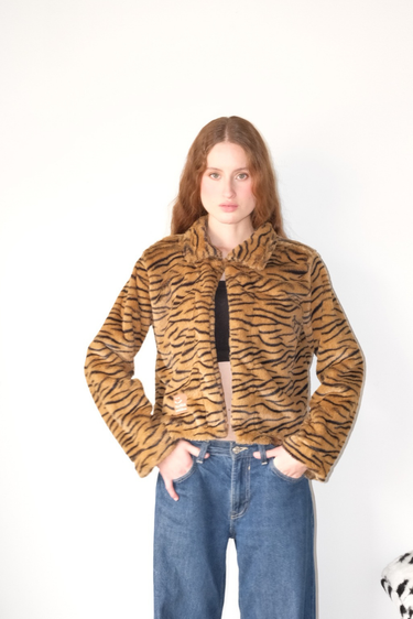 CHAQUETA ZEBRA - CAFE