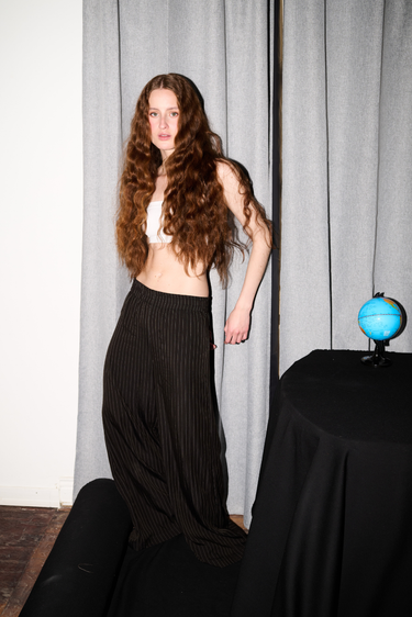 PANTALON RAYAS - NEGRO