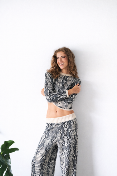 SACO TEJIDO SERPIENTE - NEGRO