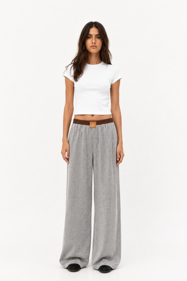 PANTALON CUADROS NEGRO