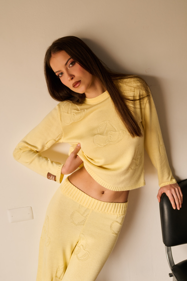 PANTALON TEJIDO CEREZAS BUTTER