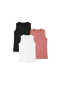 PACK X3 - TOP CUELLO REDONDO