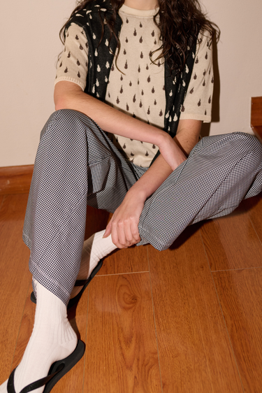 PANTALON CUADROS NEGRO
