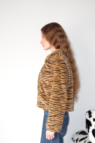 CHAQUETA ZEBRA - CAFE