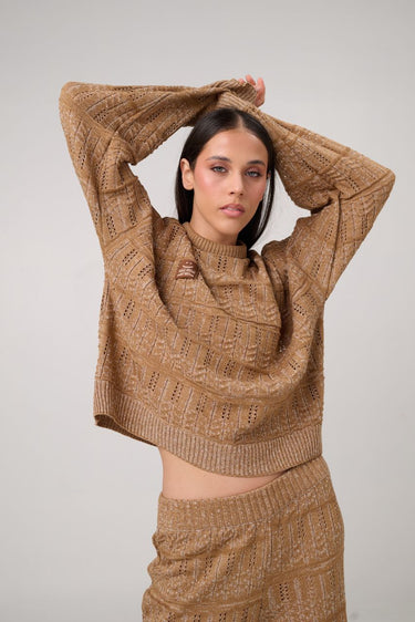 SACO TEJIDO OVERDOSE - CHOCOLATE