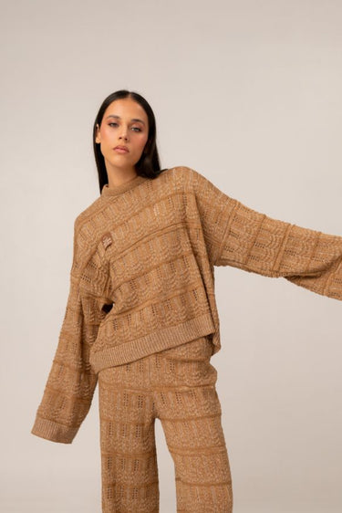 SACO TEJIDO OVERDOSE - CHOCOLATE