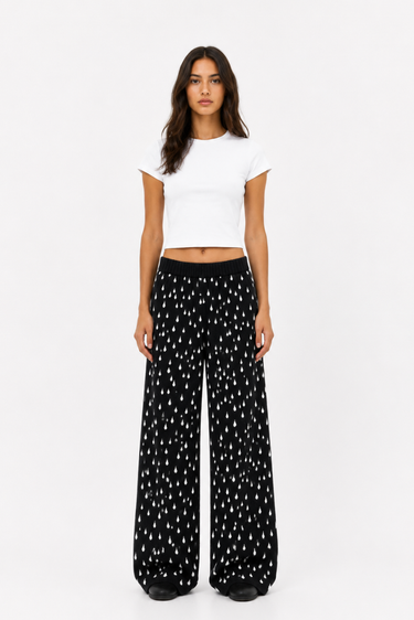 PANTALON TEJIDO AGUA NEGRO