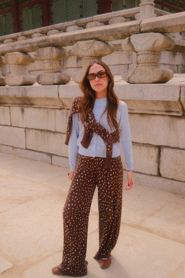 PANTALON TEJIDO BAMBI CAFE