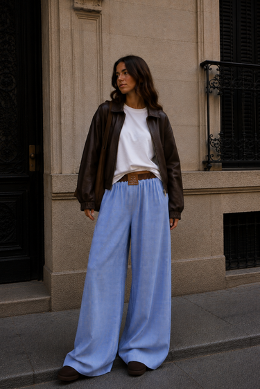 PANTALON CUADROS AZUL